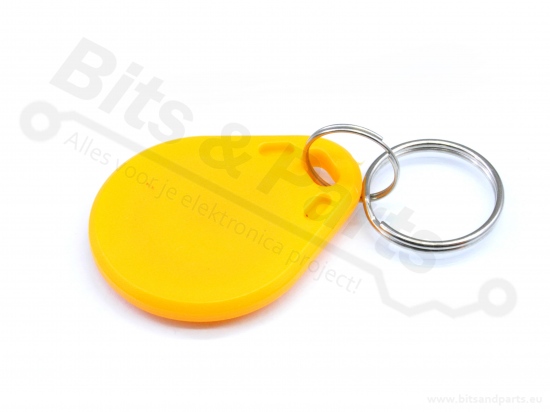 RFID Tag / Sleutelhanger 13.56MHz geel